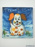Mattonelle ceramica attenti al cane c1